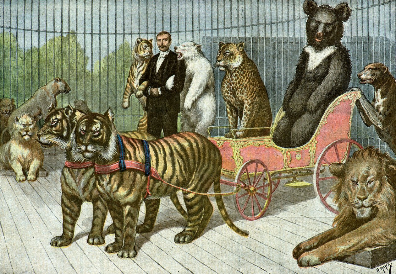 The Cage of Wild Beasts at the Acclimatization Garden, 1895 by Henri Meyer