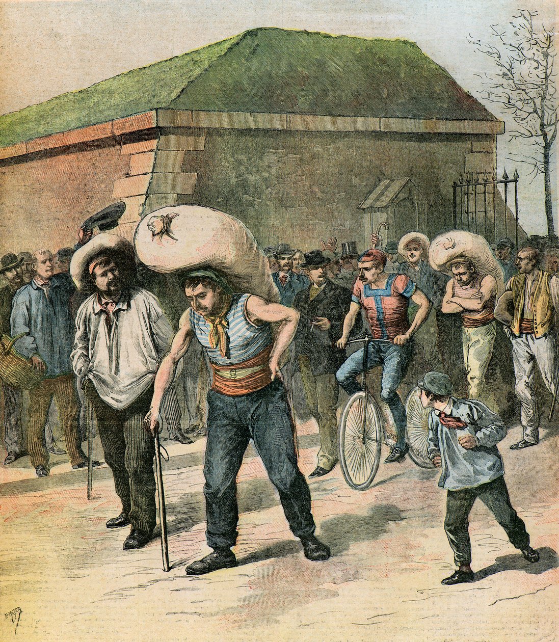 The bet of the porters by Henri Meyer