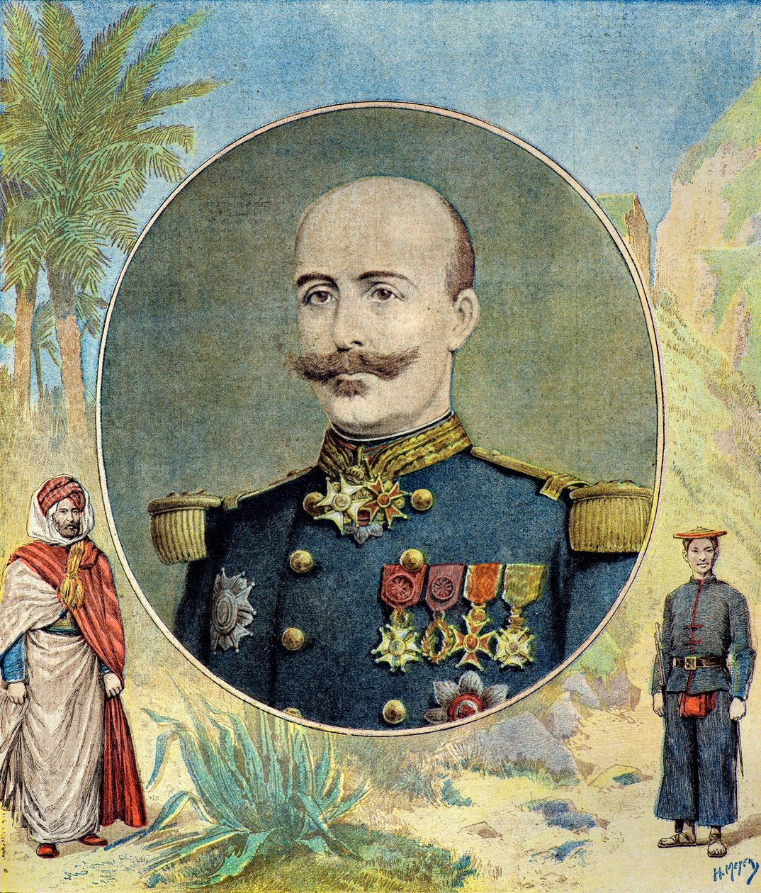 Portrait of General Oscar de Negrier by Henri Meyer