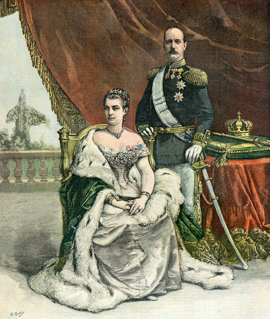 Portrait of King George I of Greece by Henri Meyer