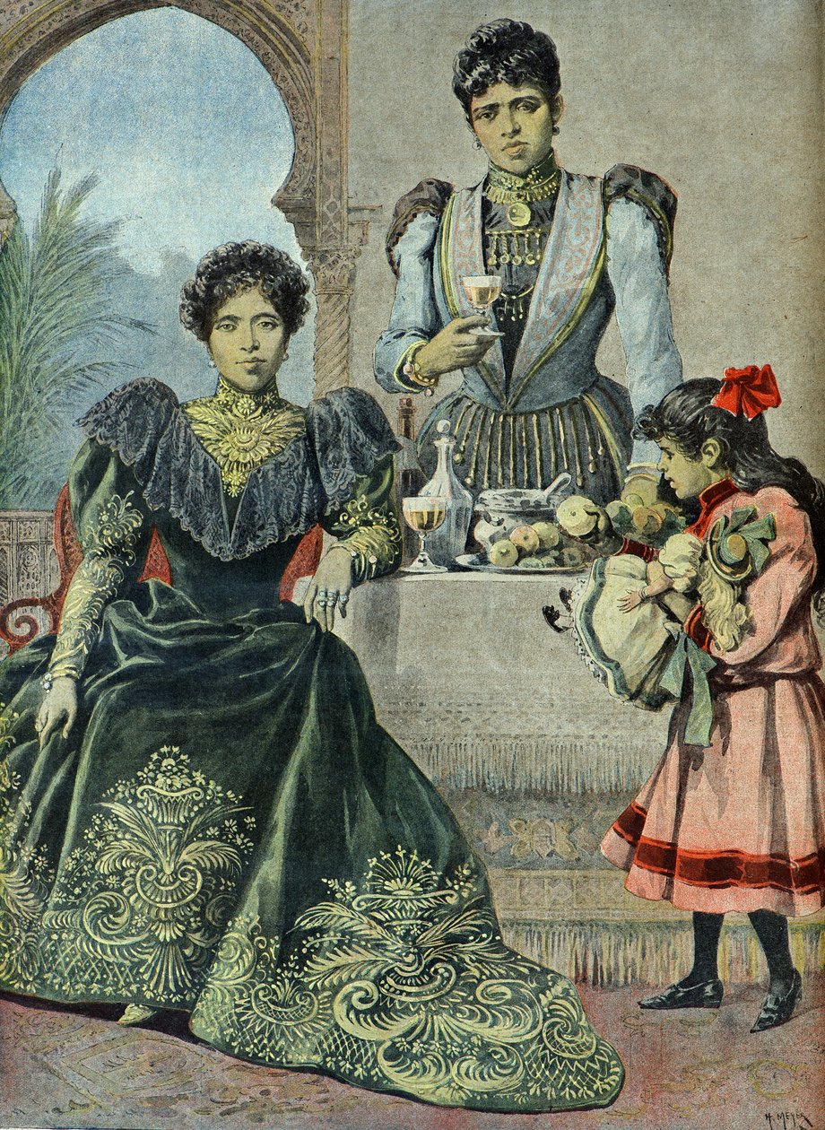 Portrait of Queen Ranavalona III in Exile in Algeria in 1899