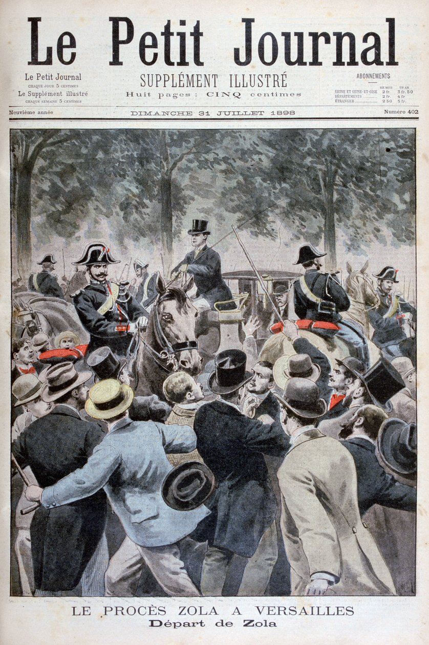 The Departure of Émile Zola from Versailles by Henri Meyer