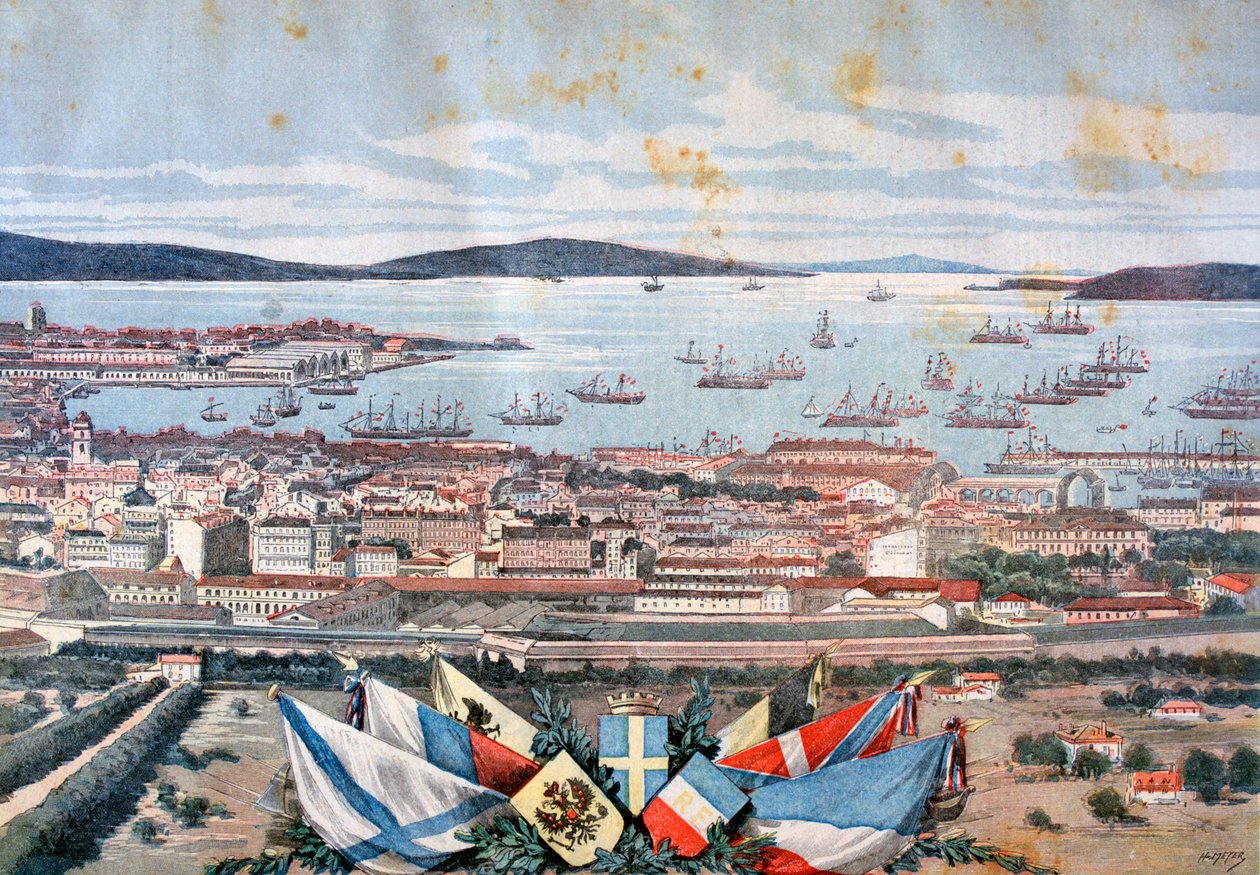 The port of Toulon, 1893 by Henri Meyer