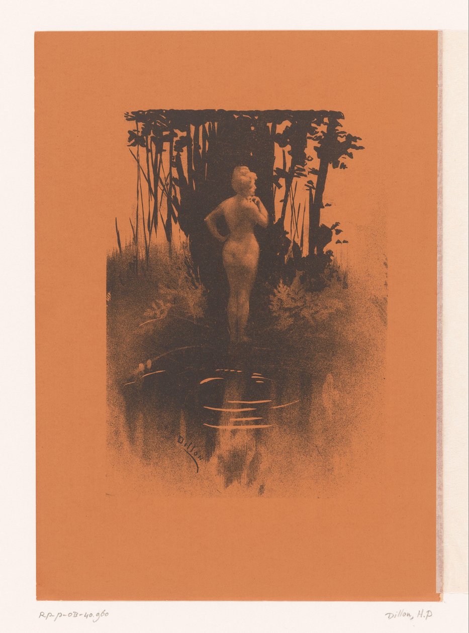 Bathing Woman in Nature by Henri Patrice Dillon