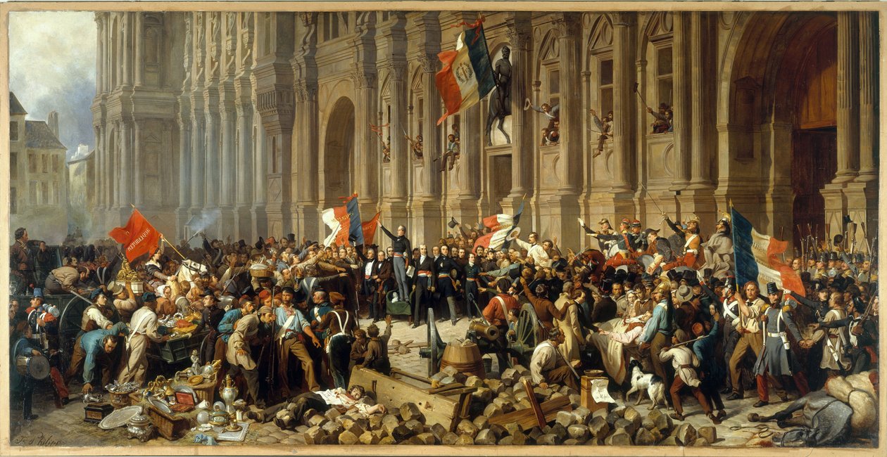 Lamartine Refusing the Red Flag in Front of the Hôtel de Ville, circa 1848 by Henri Philippoteaux