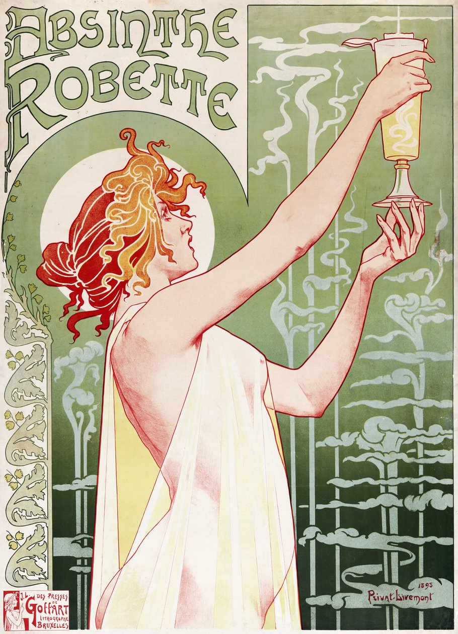 Absinthe Robette Poster by Henri Henri Antoine Théodore Livemont