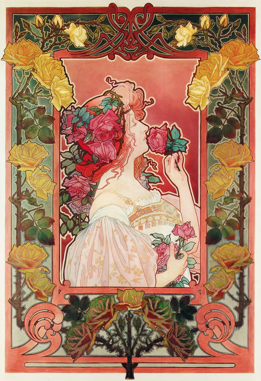 The Scent of a Rose by Henri Henri Antoine Théodore Livemont
