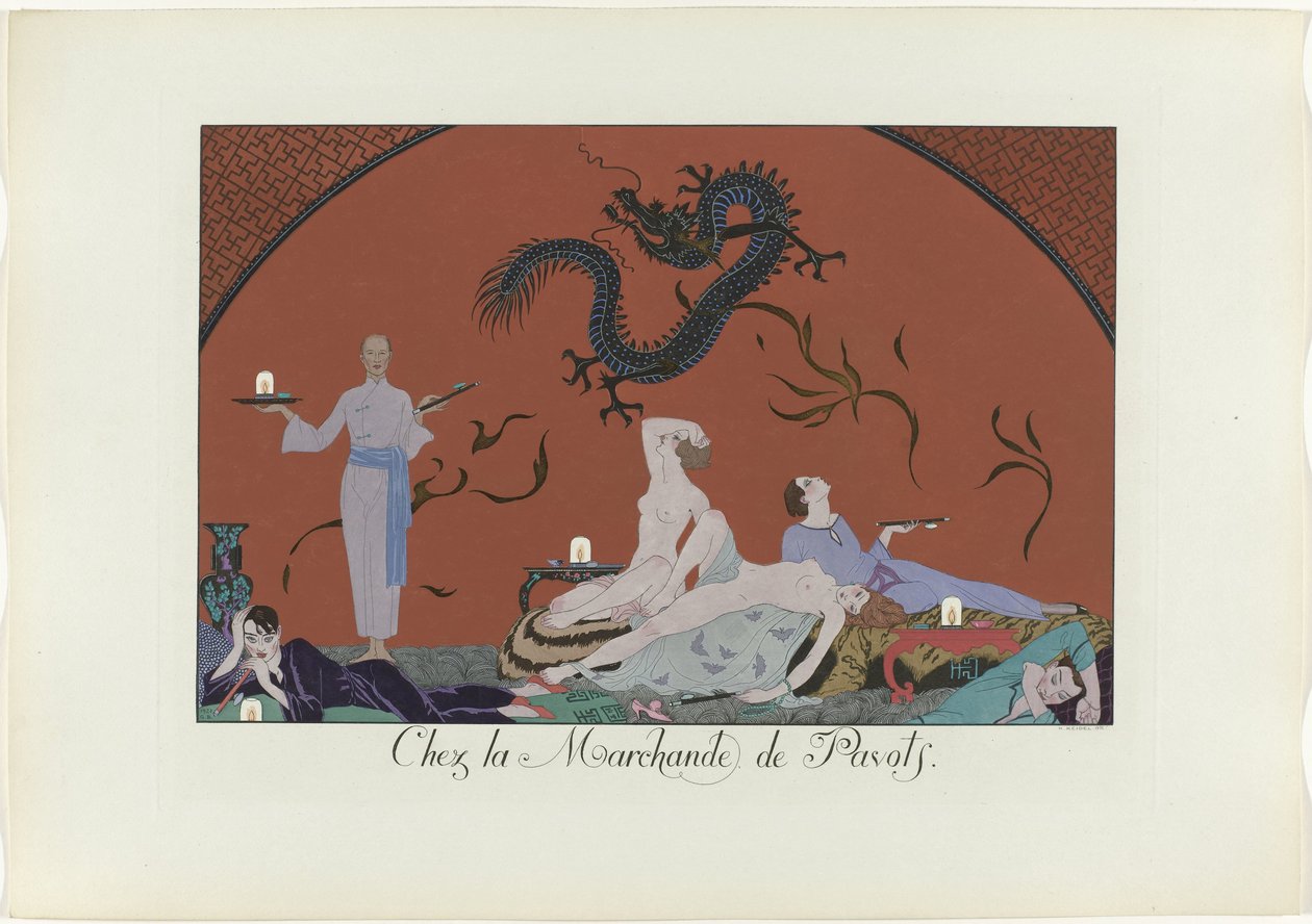 Le Bonheur du Jour ou Les Graces à la Mode: At the Poppy Merchant