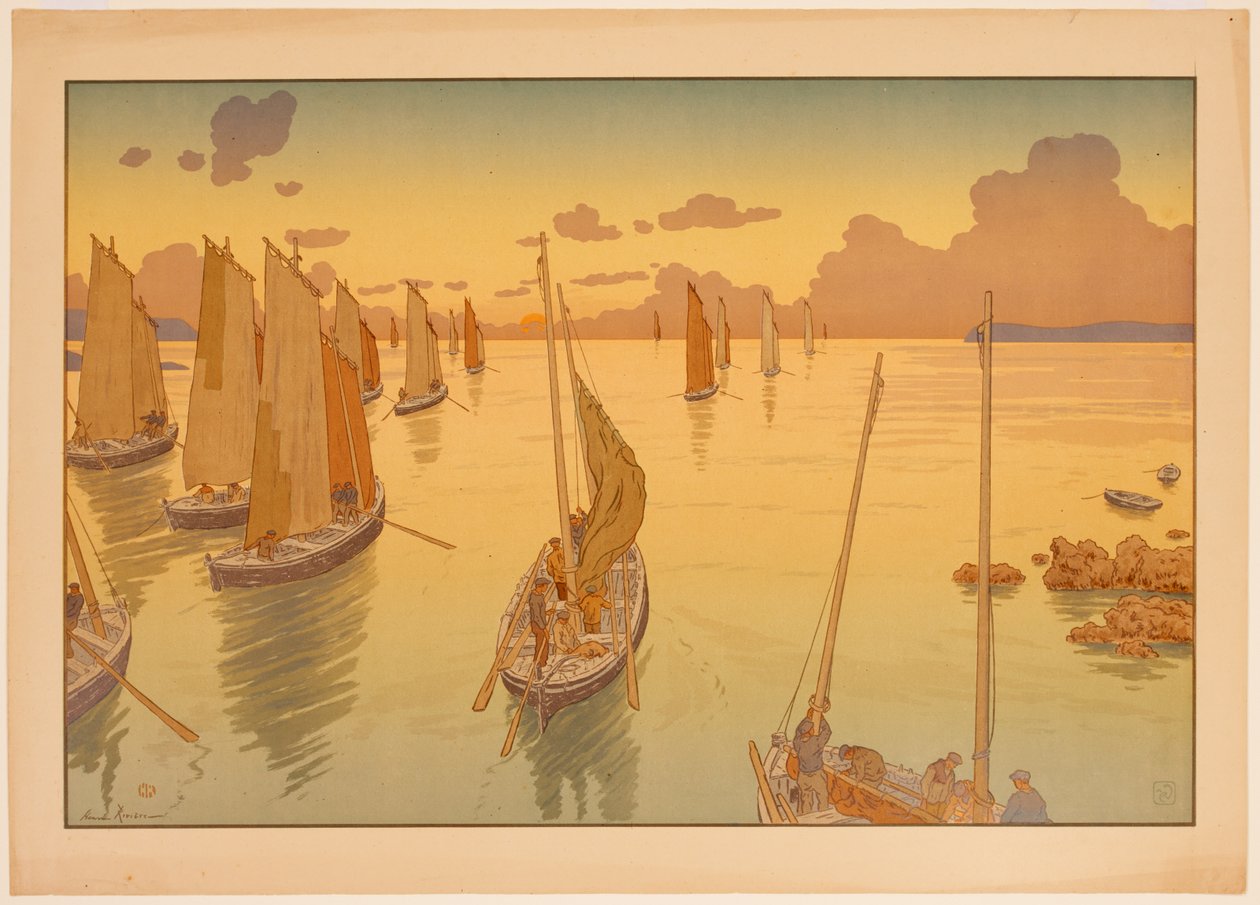 Aspects of Nature, no. 11: Sunset by Henri Rivière