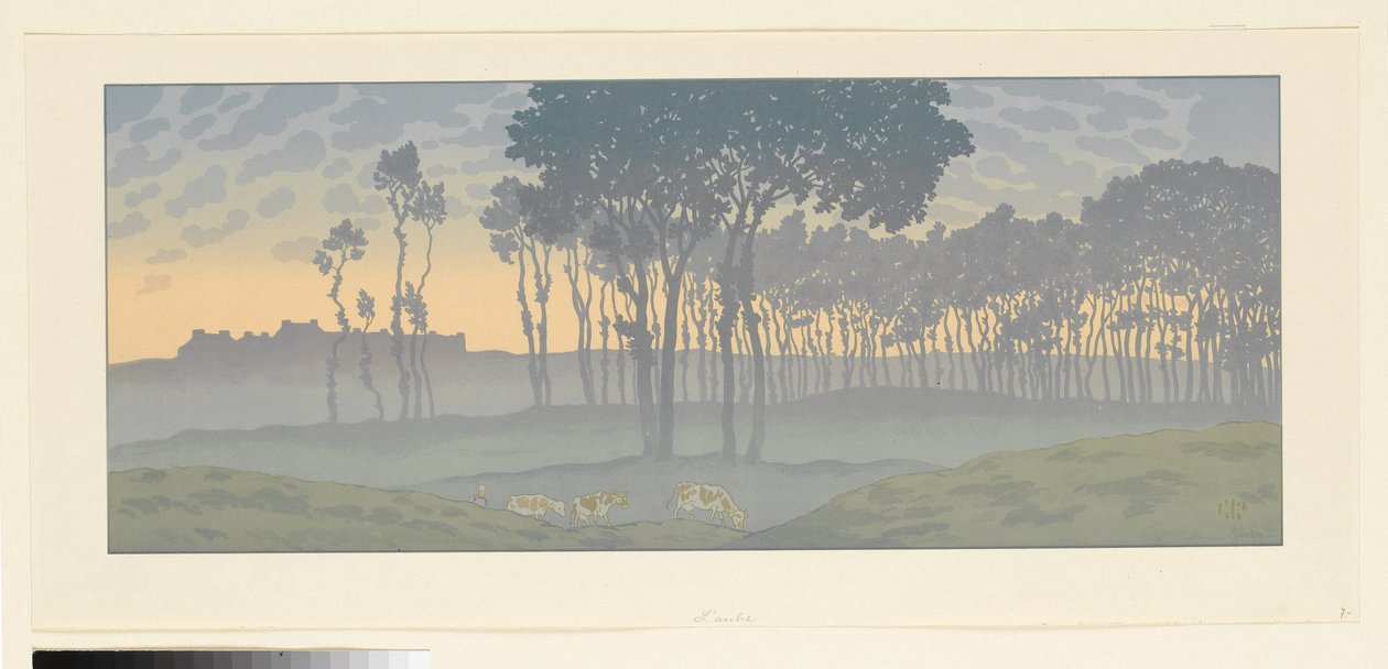 The Dawn (Sheet 1 from: The Fairy of the Hours) by Henri Rivière