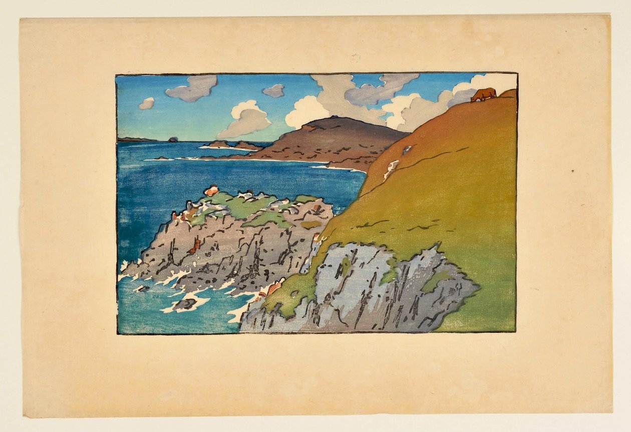 [Landscape with Breton Cliffs] by Henri Rivière