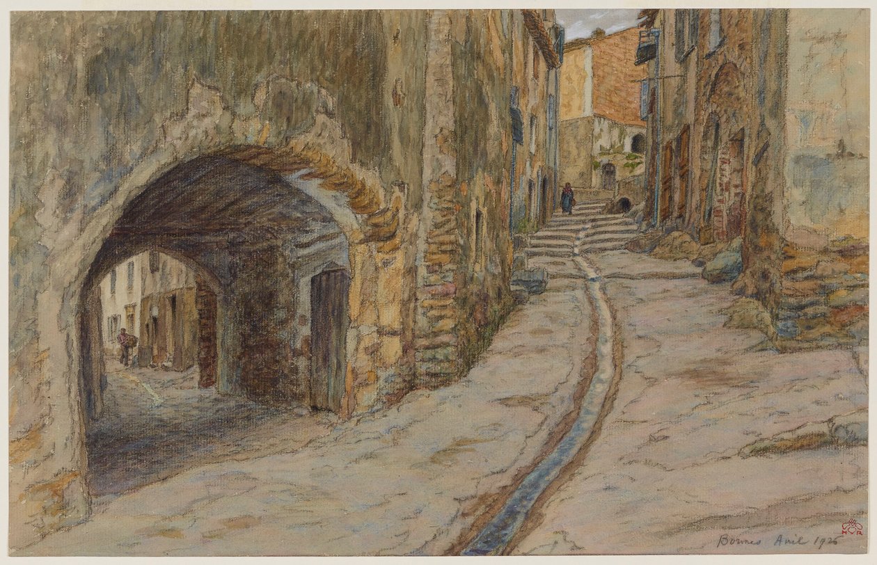Rue Rompi-cou, Bormes by Henri Rivière