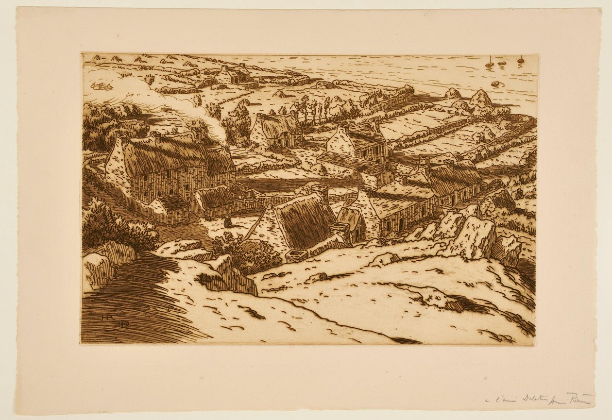 Village by the Sea by Henri Rivière