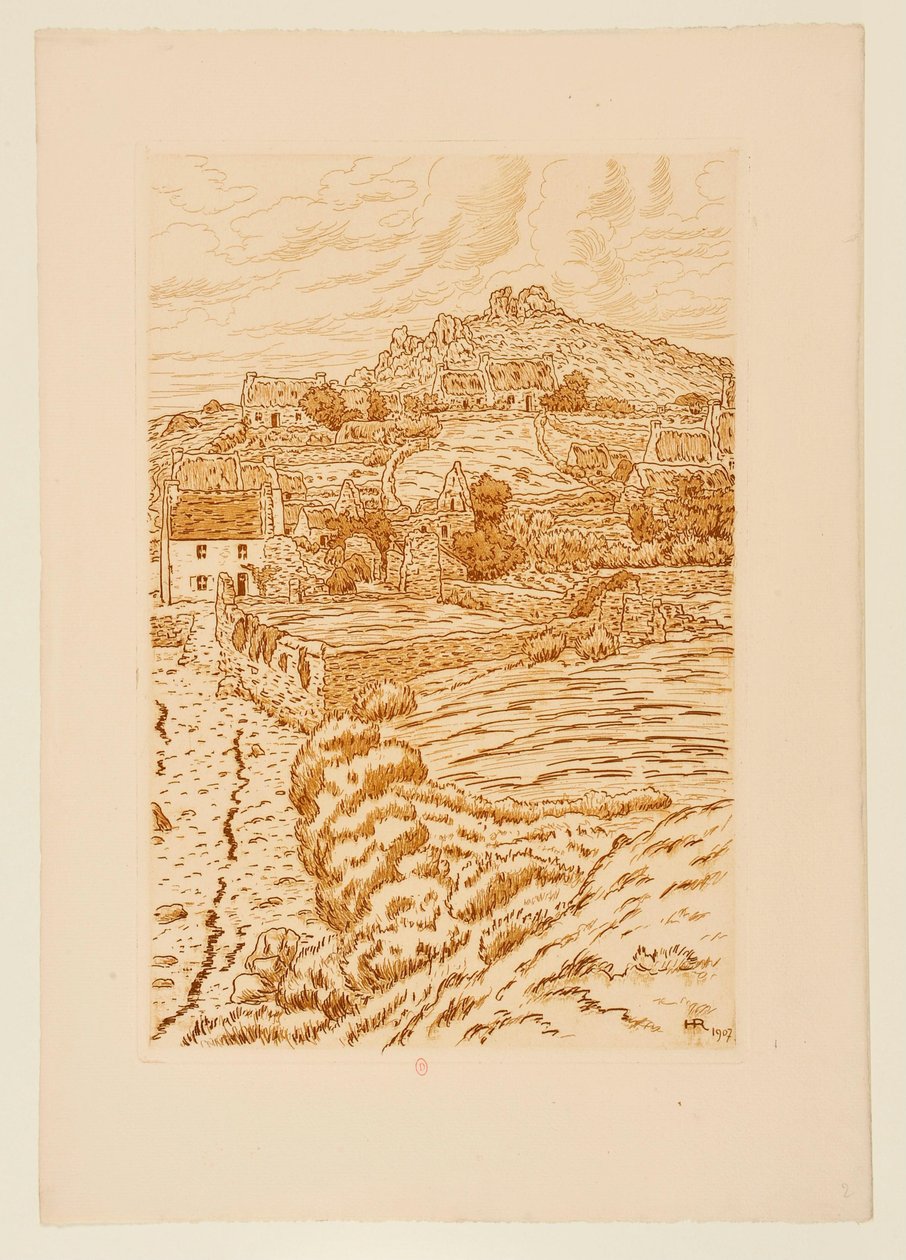 [Breton Village] by Henri Rivière
