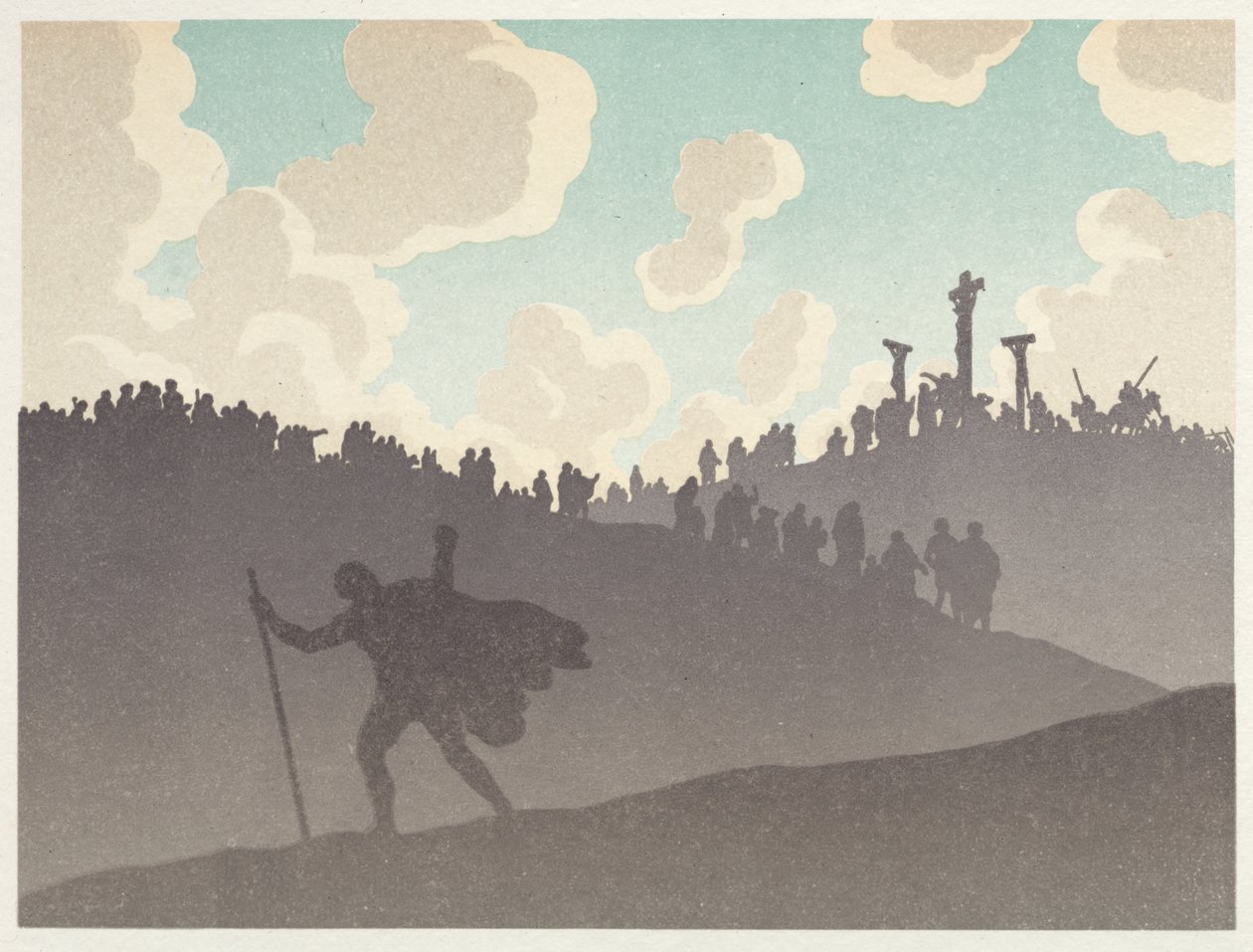 The Wandering Jew: The Desert: The Crucifixion by Henri Rivière