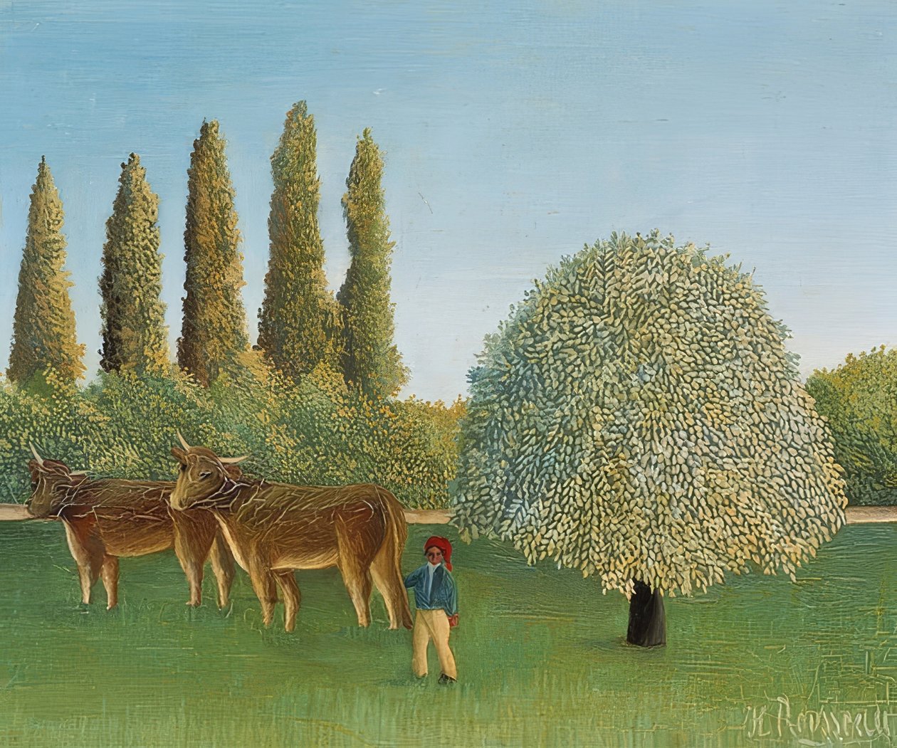 Meadow. 1910 by Henri Rousseau