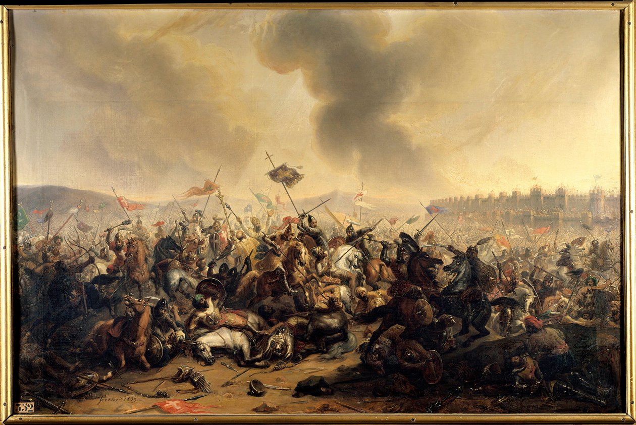 Battle Committed by Sultan Kilij-Arslan Against the Crusaders Besieging the City of Nicaea in 1097 by Henri Serrur