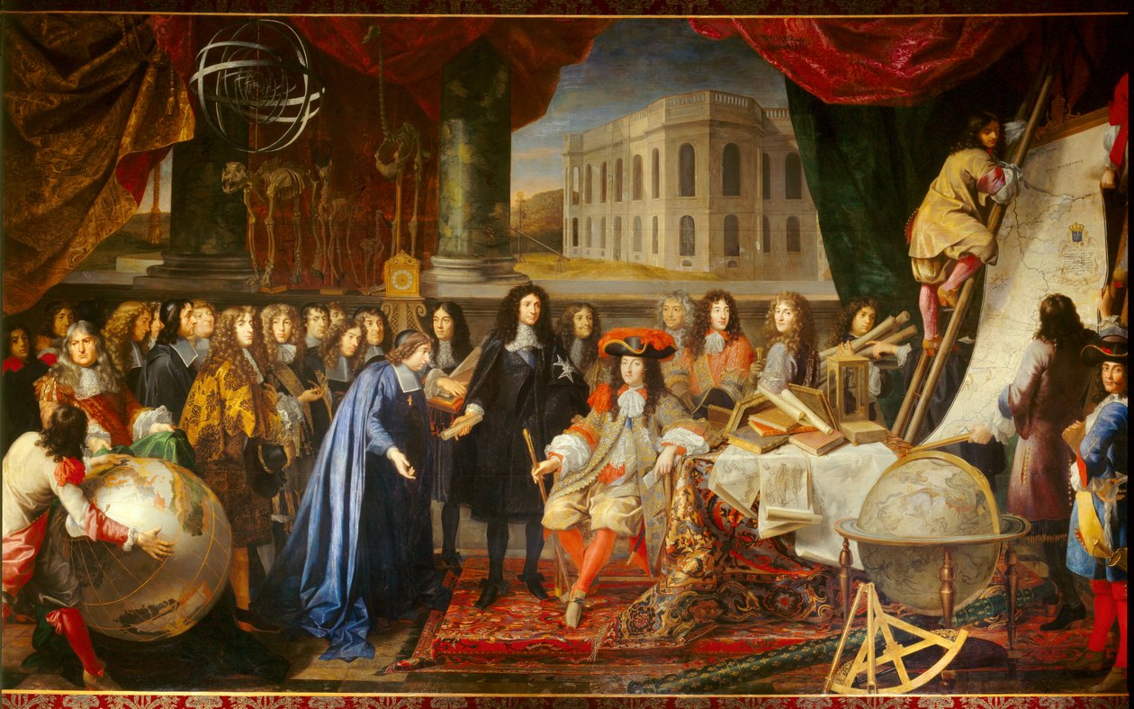 Colbert Presenting the Members of the Royal Academy of Sciences to Louis XIV in 1667 by Henri Testelin