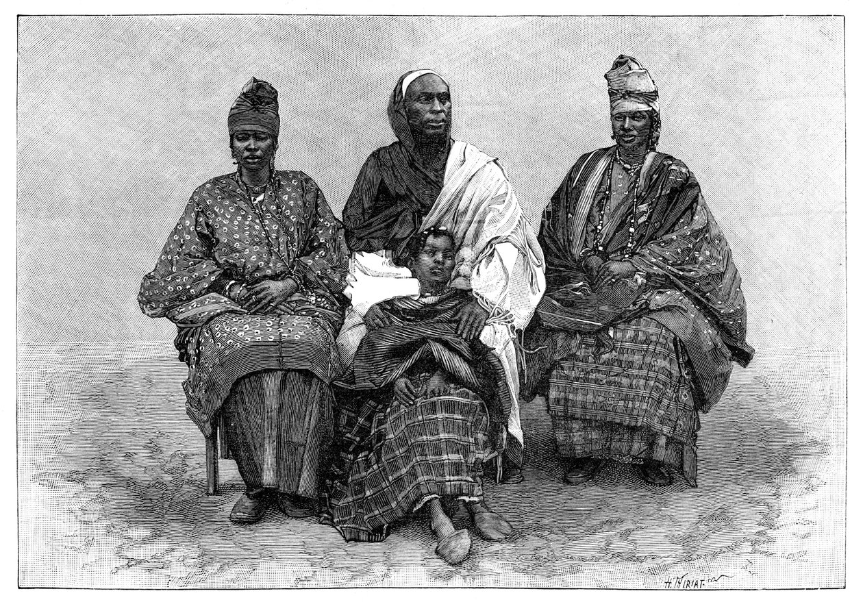 Toucouleur Types, The Interpreter Alpha Sega and His Sisters by Henri Thiriat