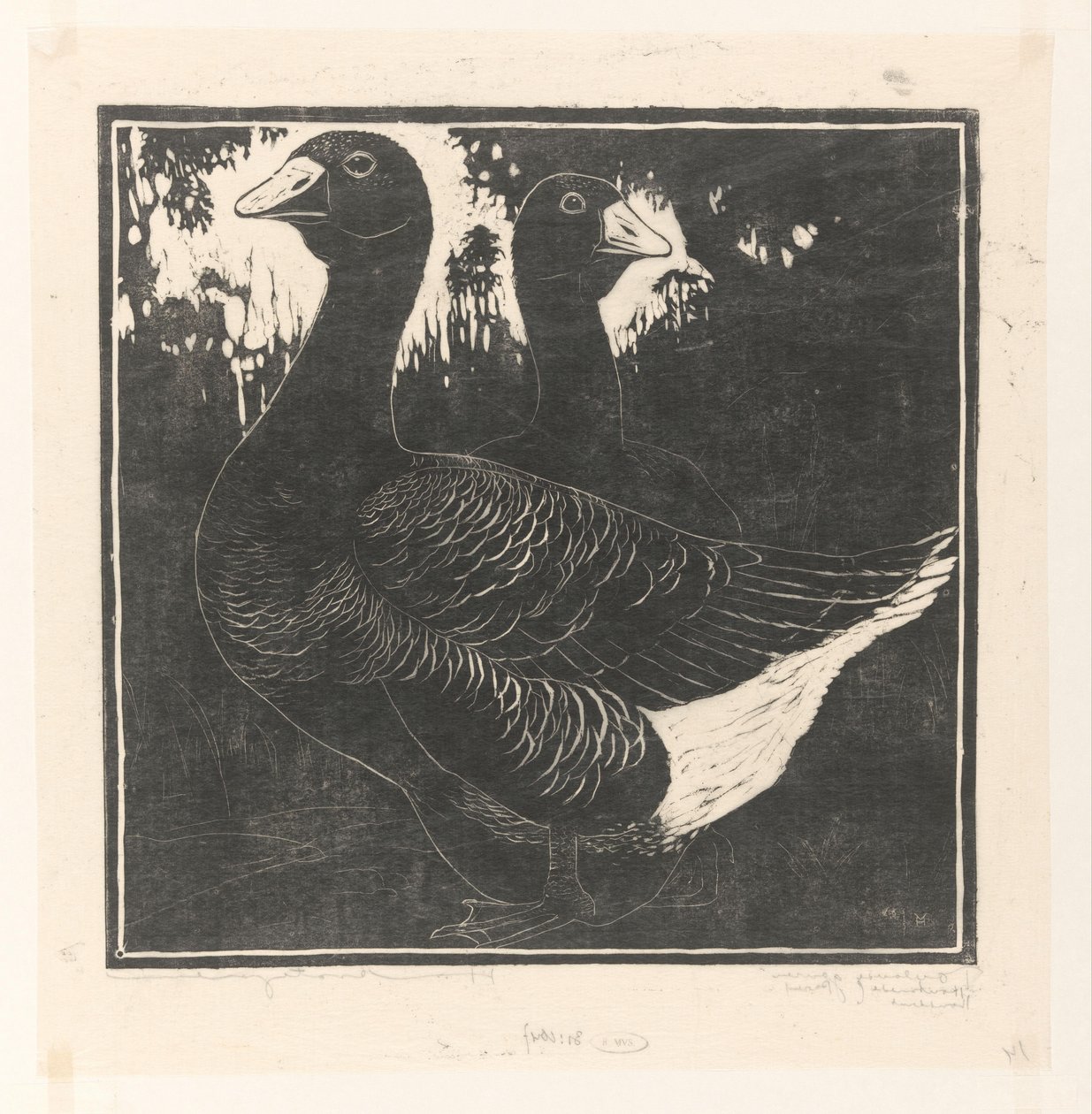 Toulouse Geese by Henri Verstijnen (signed by artist)