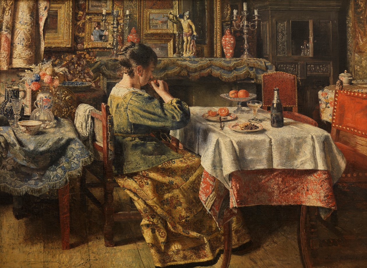 The Meal by Henri de Braekeleer