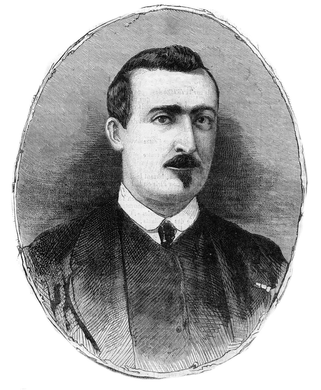 Portrait of Antoine Alphonse Chassepot (1833-1905) Armourer and Creator of the Rifle of the same name - Drawing by Henry de Montaut by Henri de Montaut