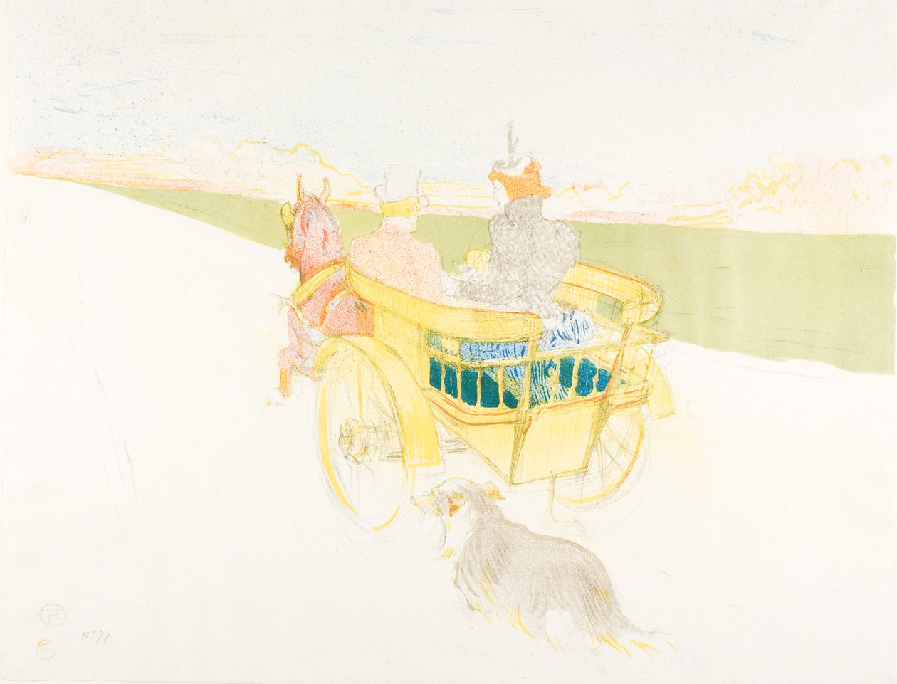 A Drive in the Country by Henri de Toulouse-Lautrec