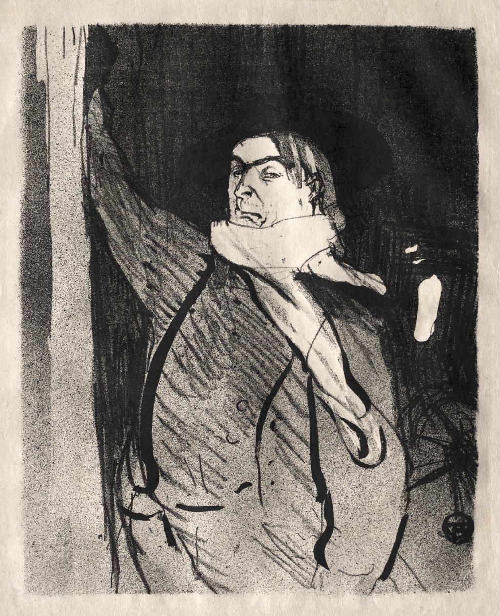 Aristide Bruant by Henri de Toulouse-Lautrec