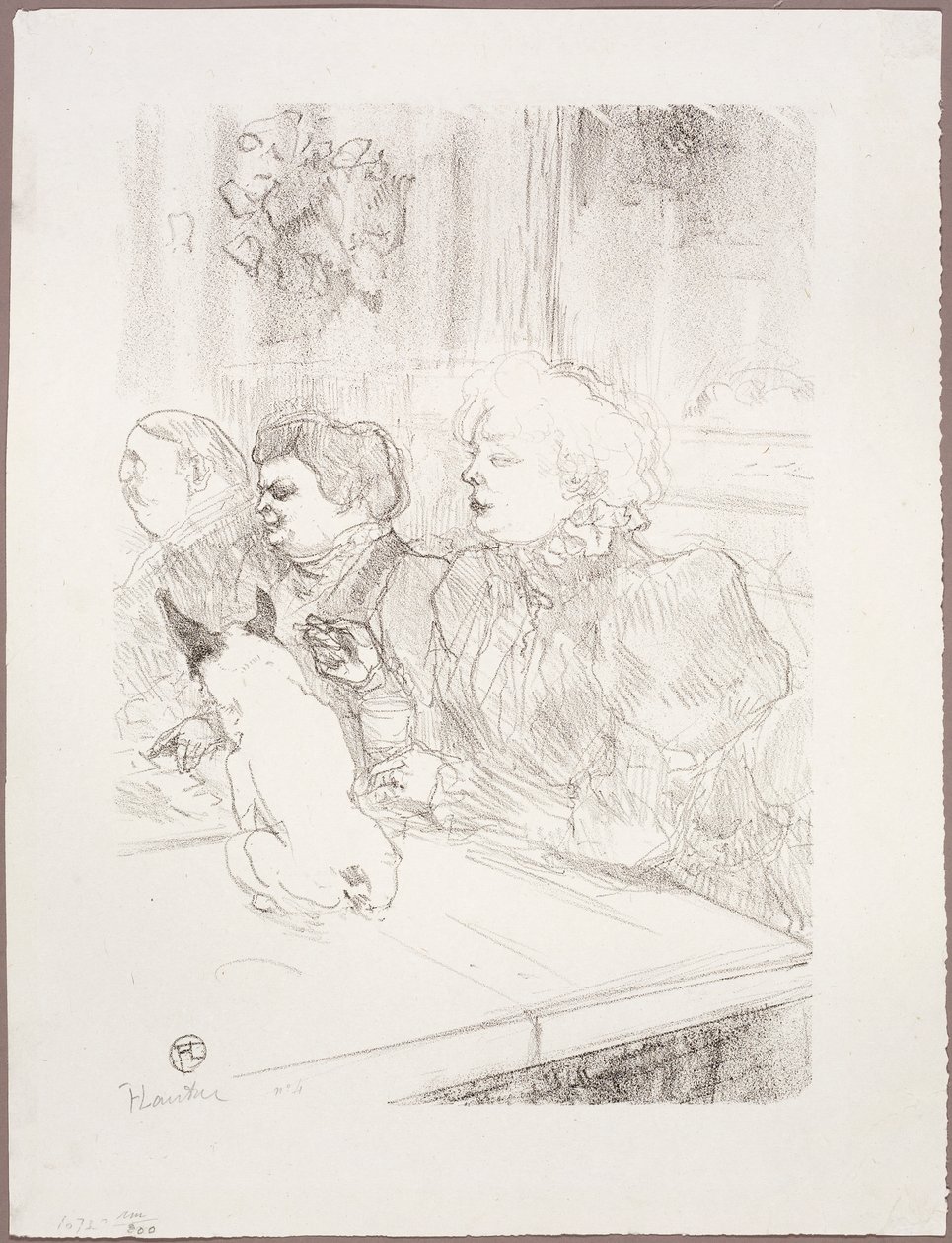 At La Souris, Madame Palmyre by Henri de Toulouse-Lautrec