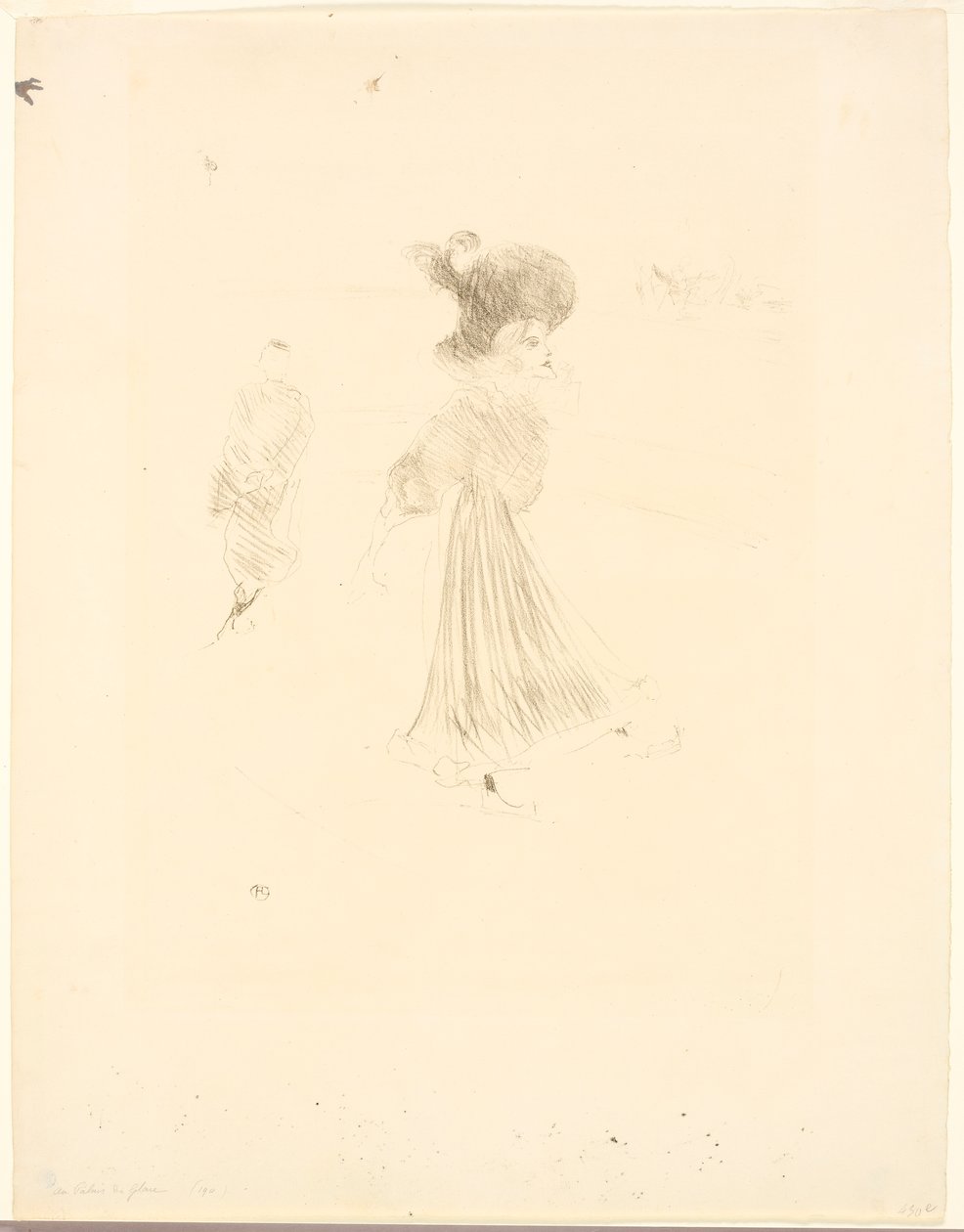 At the Ice Palace by Henri de Toulouse-Lautrec