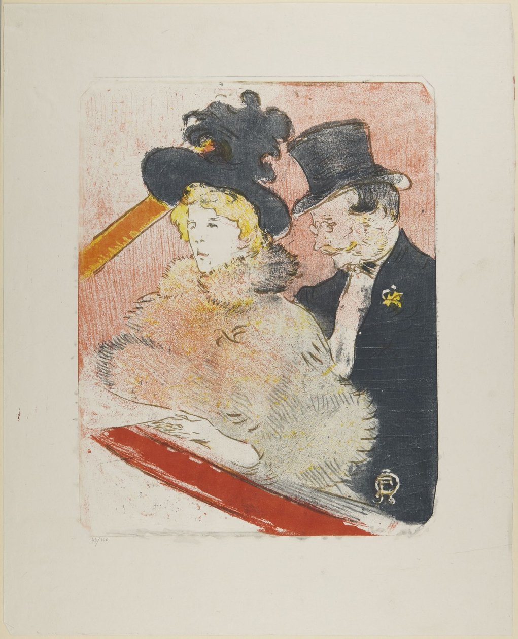 At the Concert 1896 by Henri de Toulouse-Lautrec