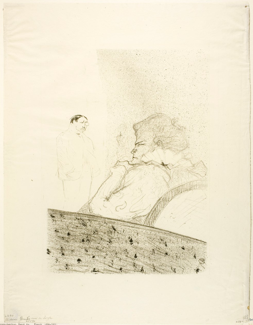 Brandès in Her Box by Henri de Toulouse-Lautrec