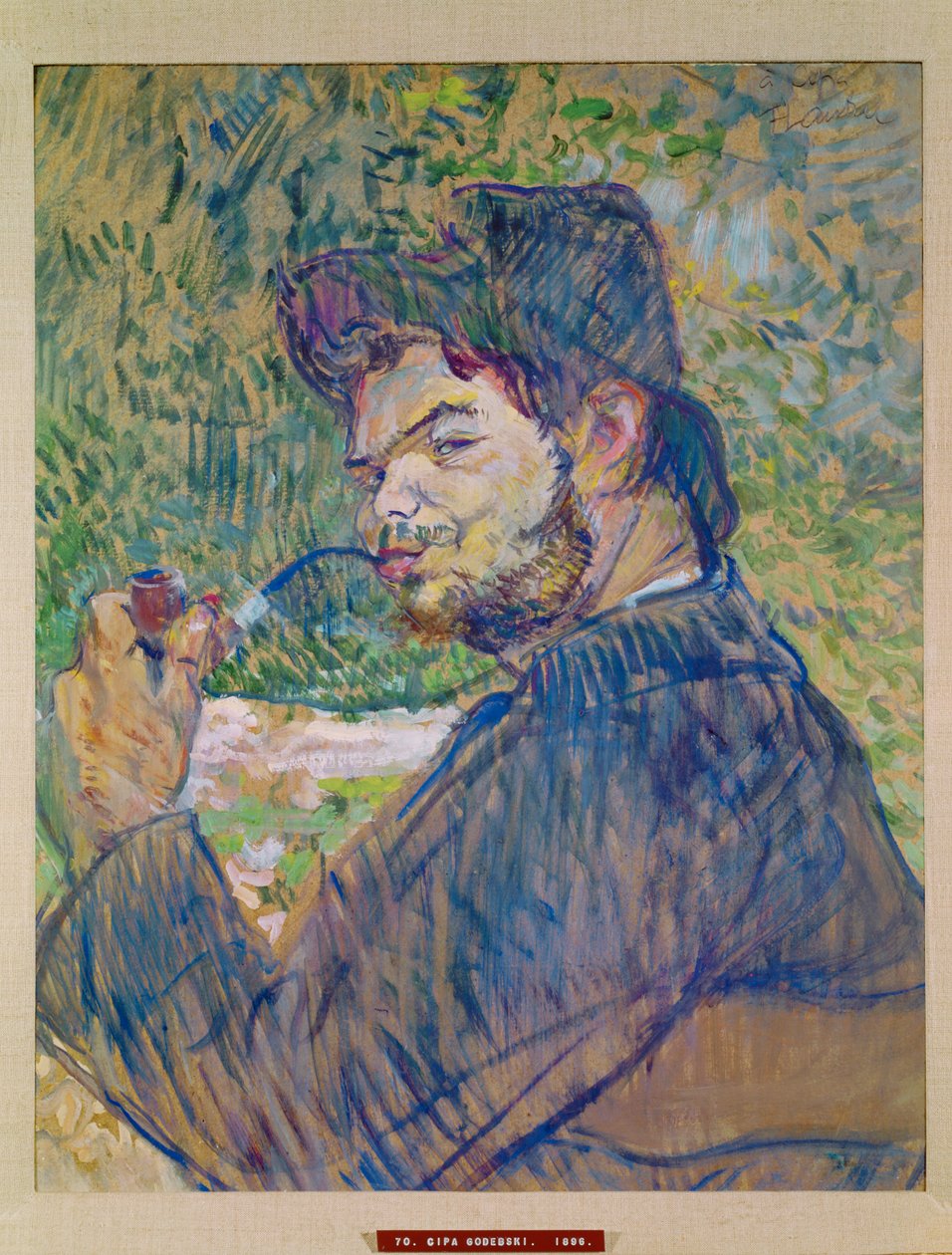 Cipa Godebski, Brother of Misia Godebska, Muse and Model, Wife of Tadee Natanson by Henri de Toulouse-Lautrec