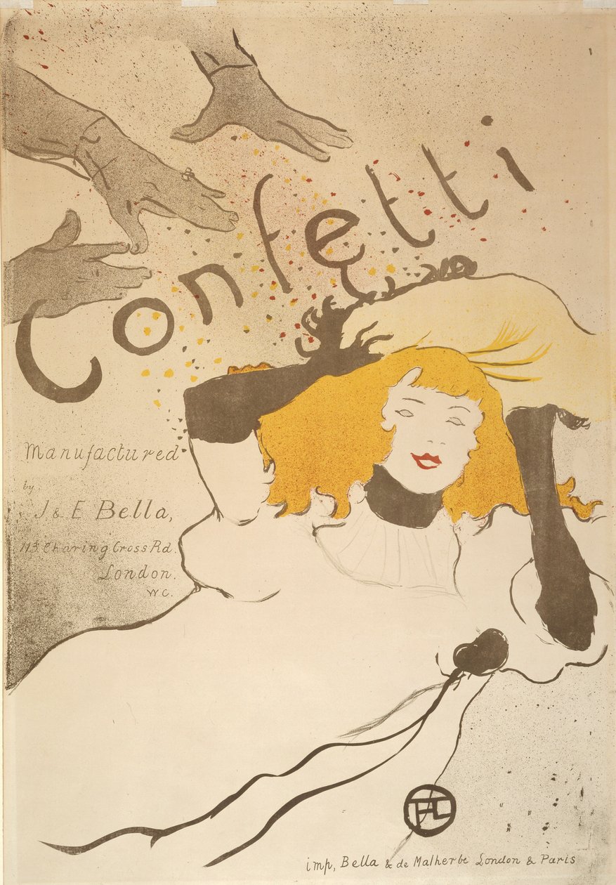 Confetti by Henri de Toulouse-Lautrec