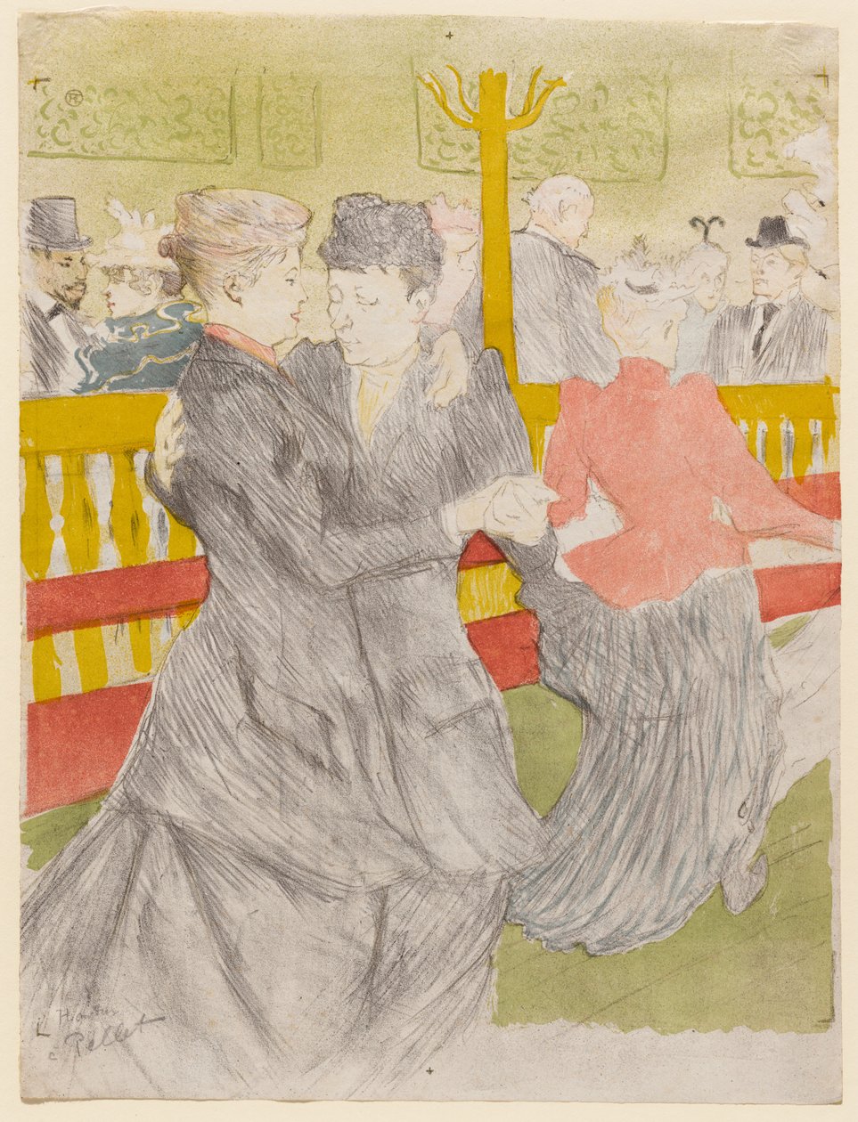 Dance at the Moulin Rouge by Henri de Toulouse-Lautrec