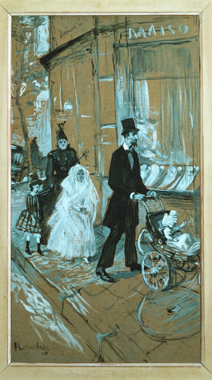 First Communion Day by Henri de Toulouse-Lautrec