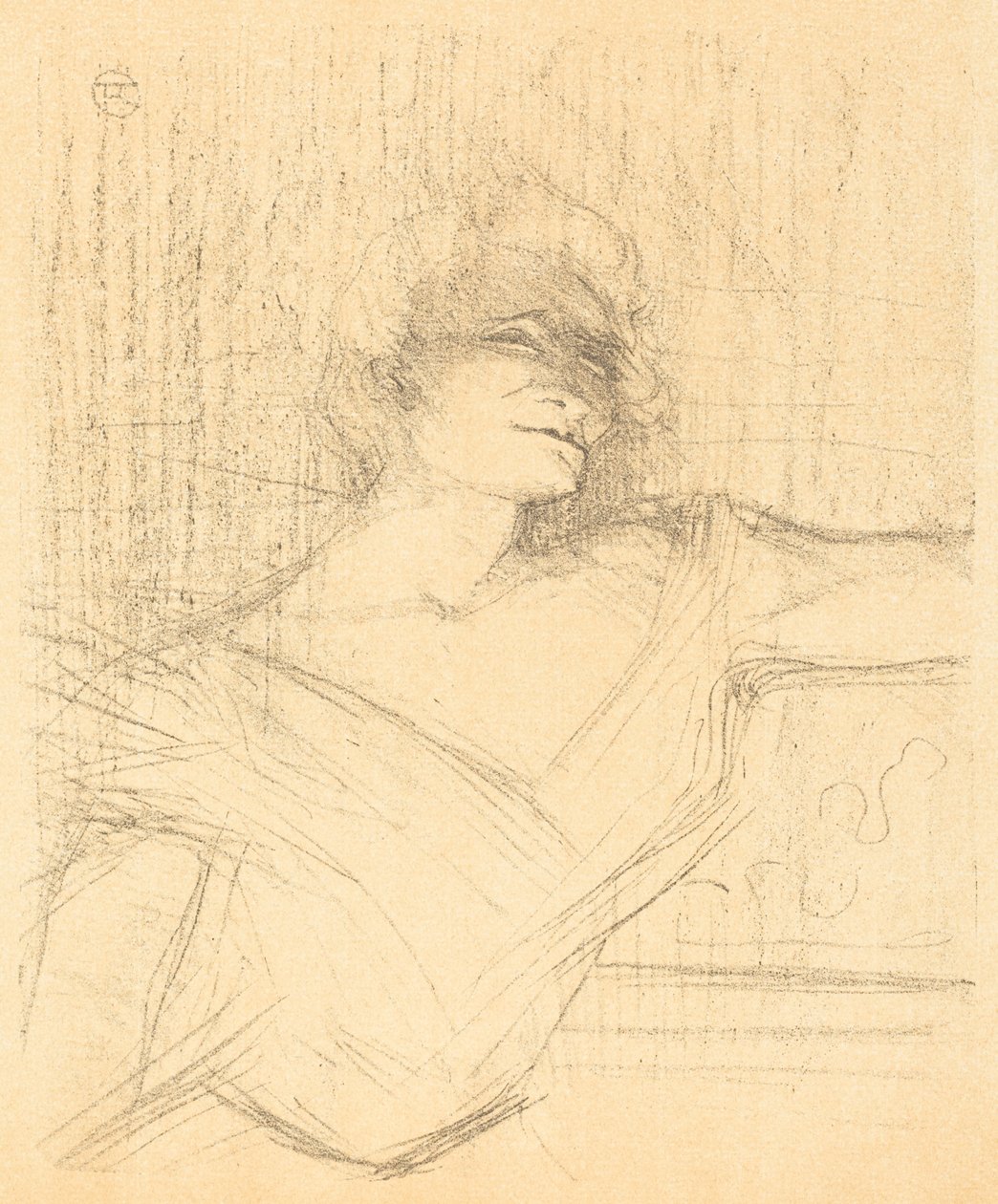 In "La glu" by Henri de Toulouse-Lautrec