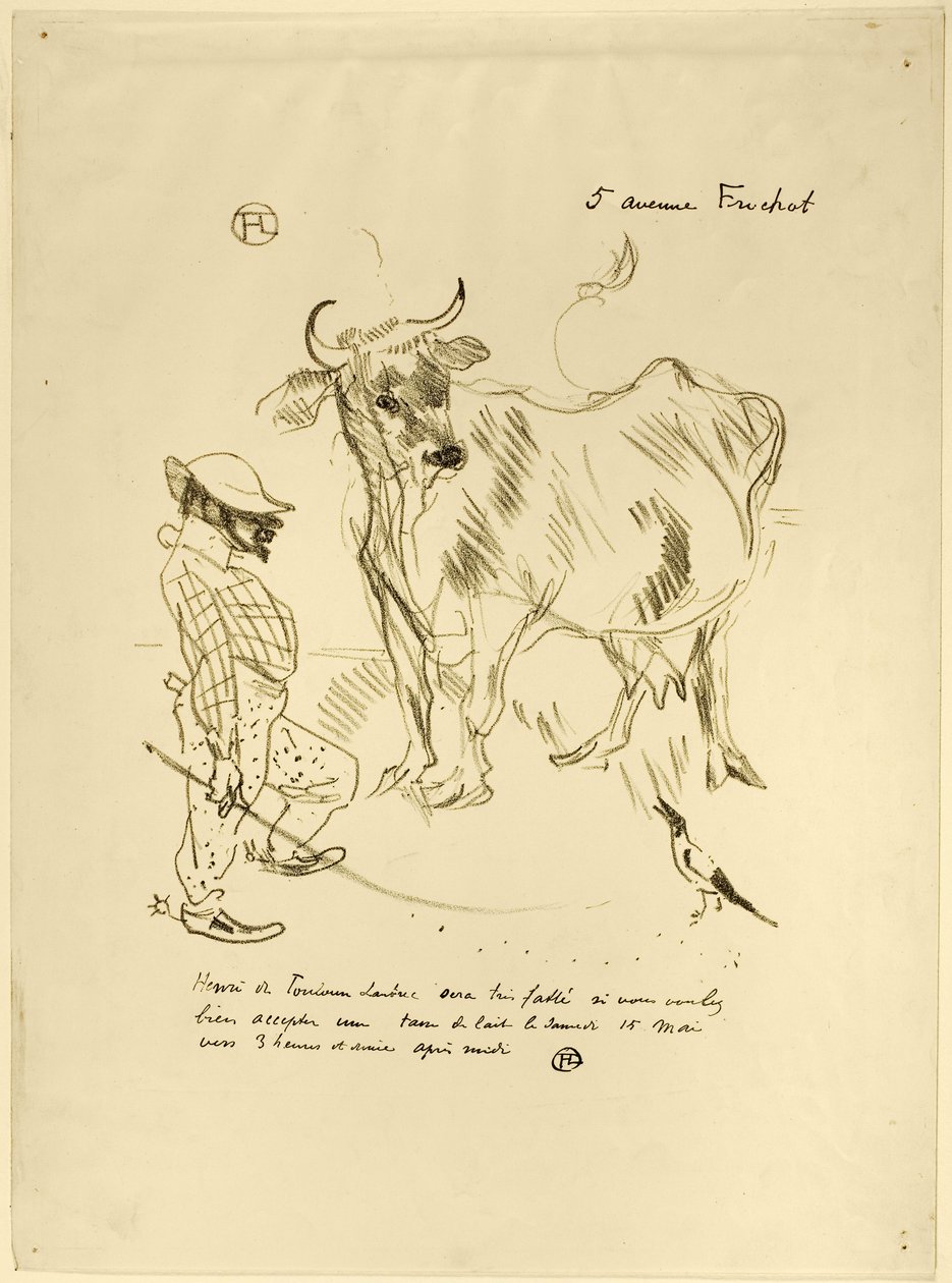 Invitation to a Glass of Milk by Henri de Toulouse-Lautrec