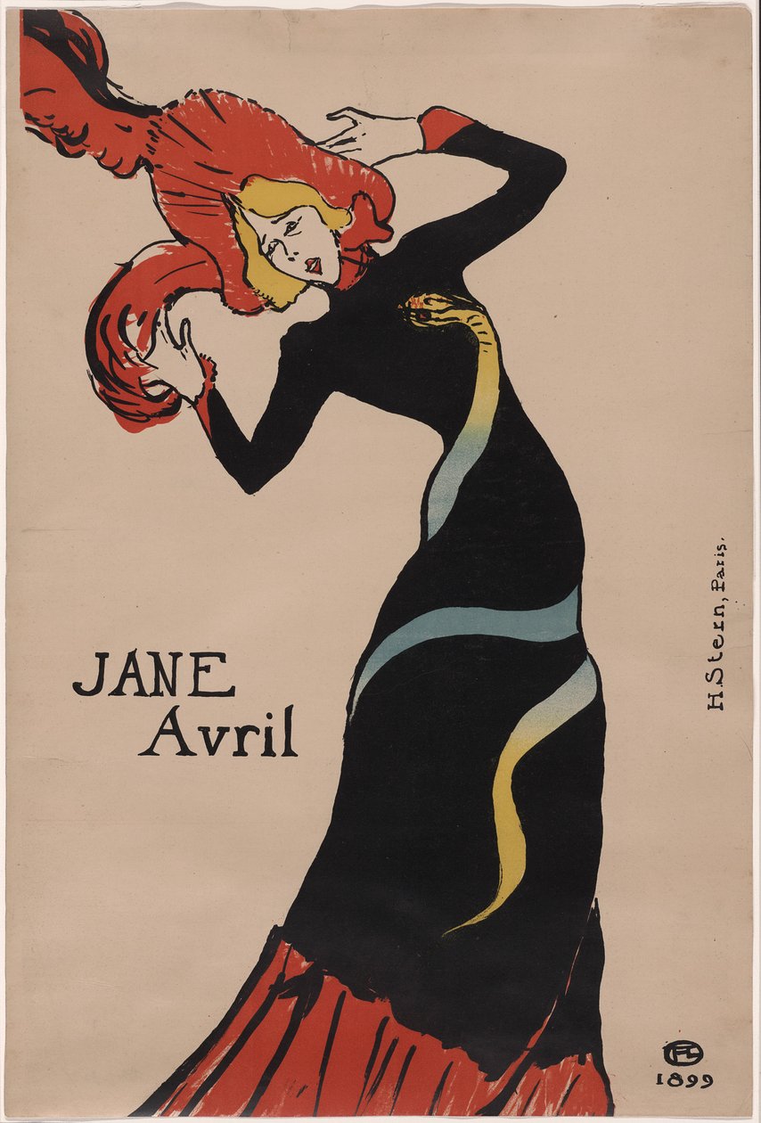 Jane Avril by Henri de Toulouse-Lautrec