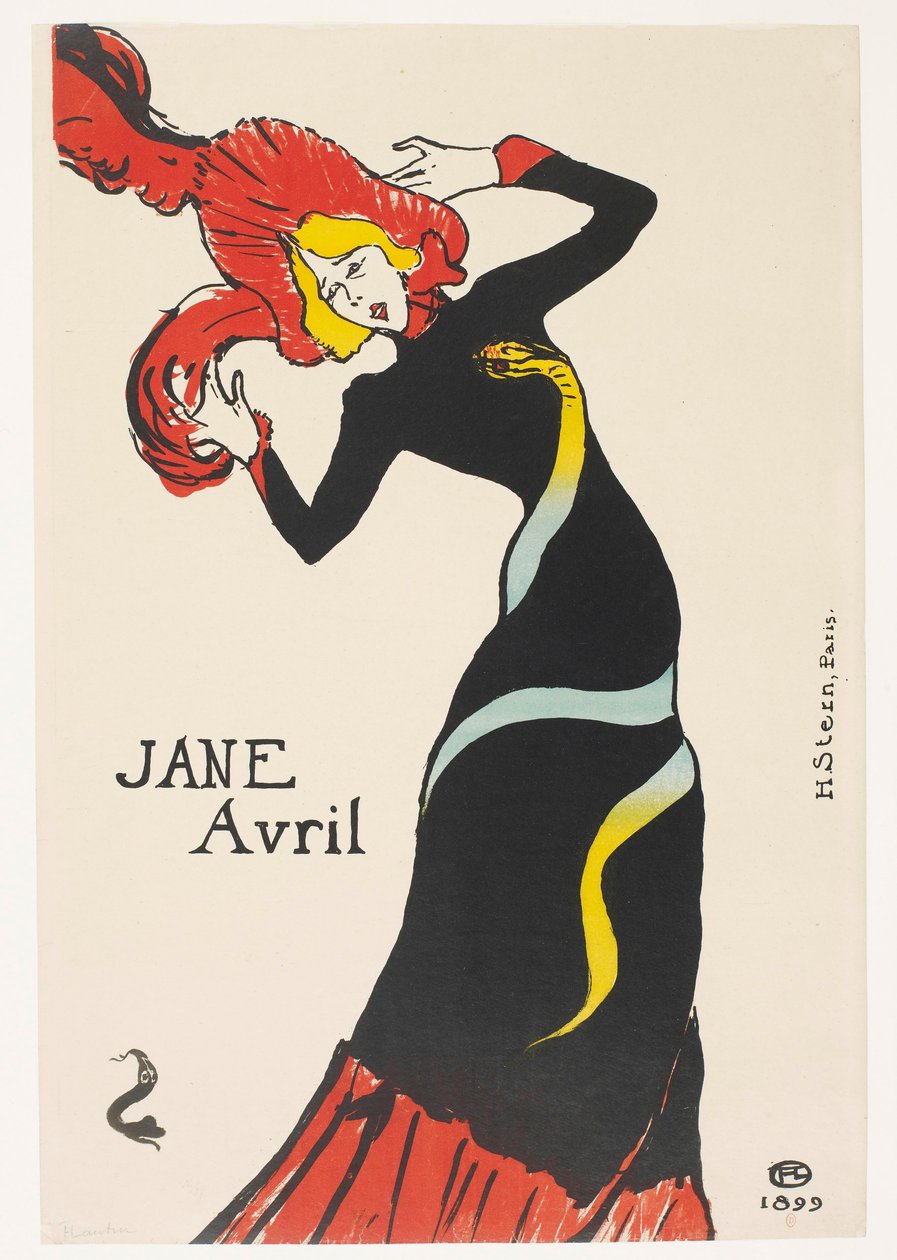 Jane Avril by Henri de Toulouse-Lautrec