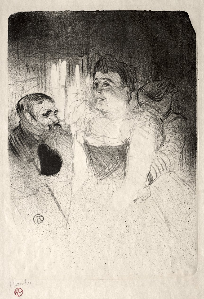 Judic in the Loge by Henri de Toulouse-Lautrec