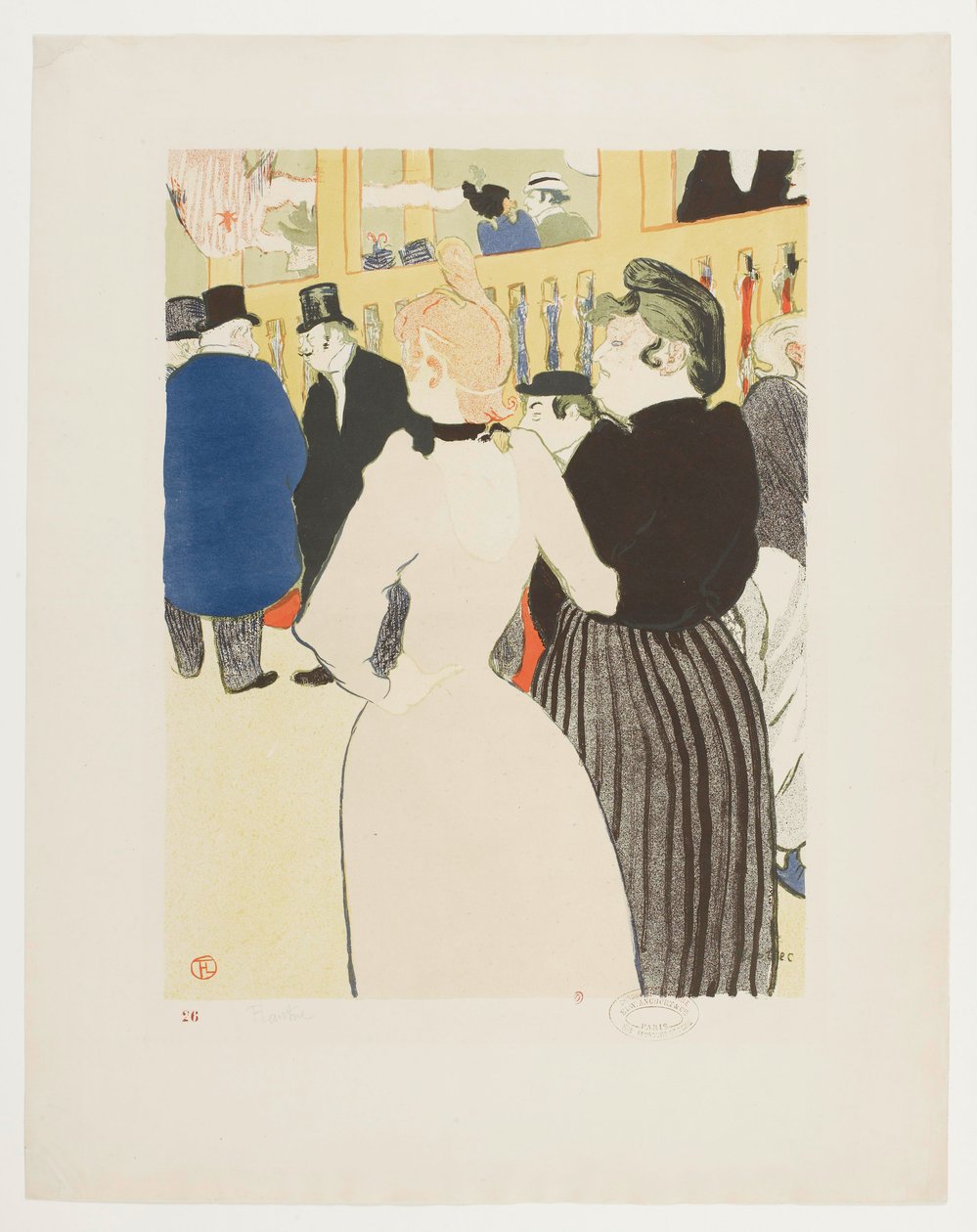 La Goulue and Her Sister by Henri de Toulouse-Lautrec