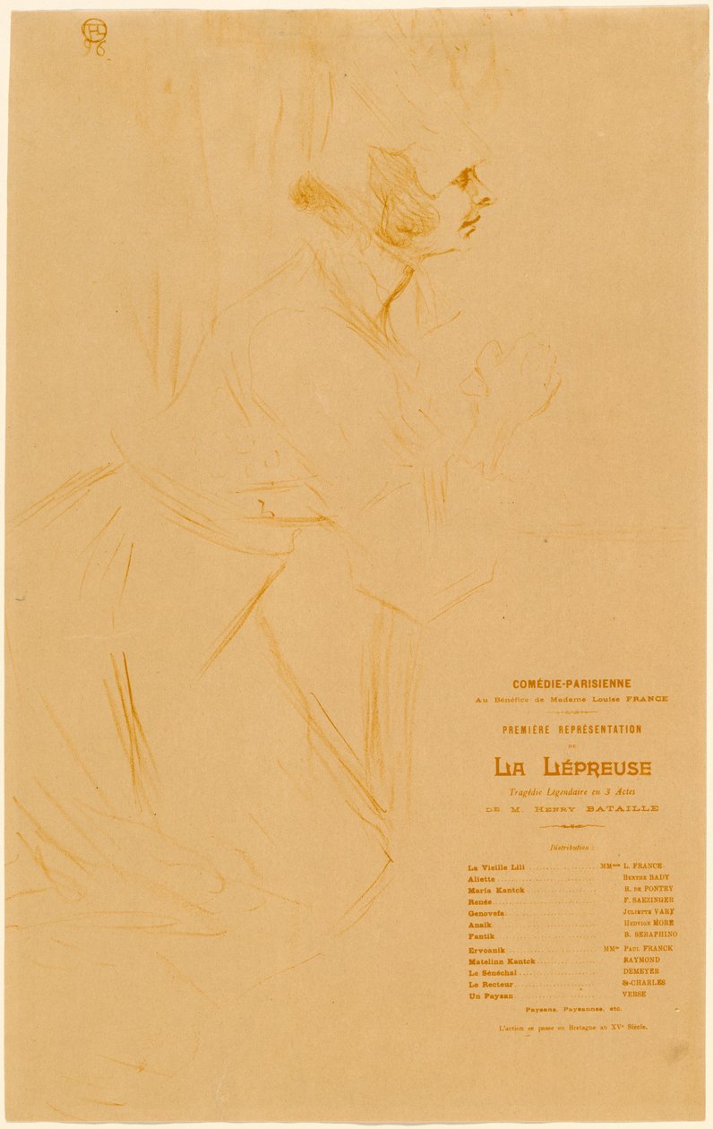 The Leper by Henri de Toulouse-Lautrec