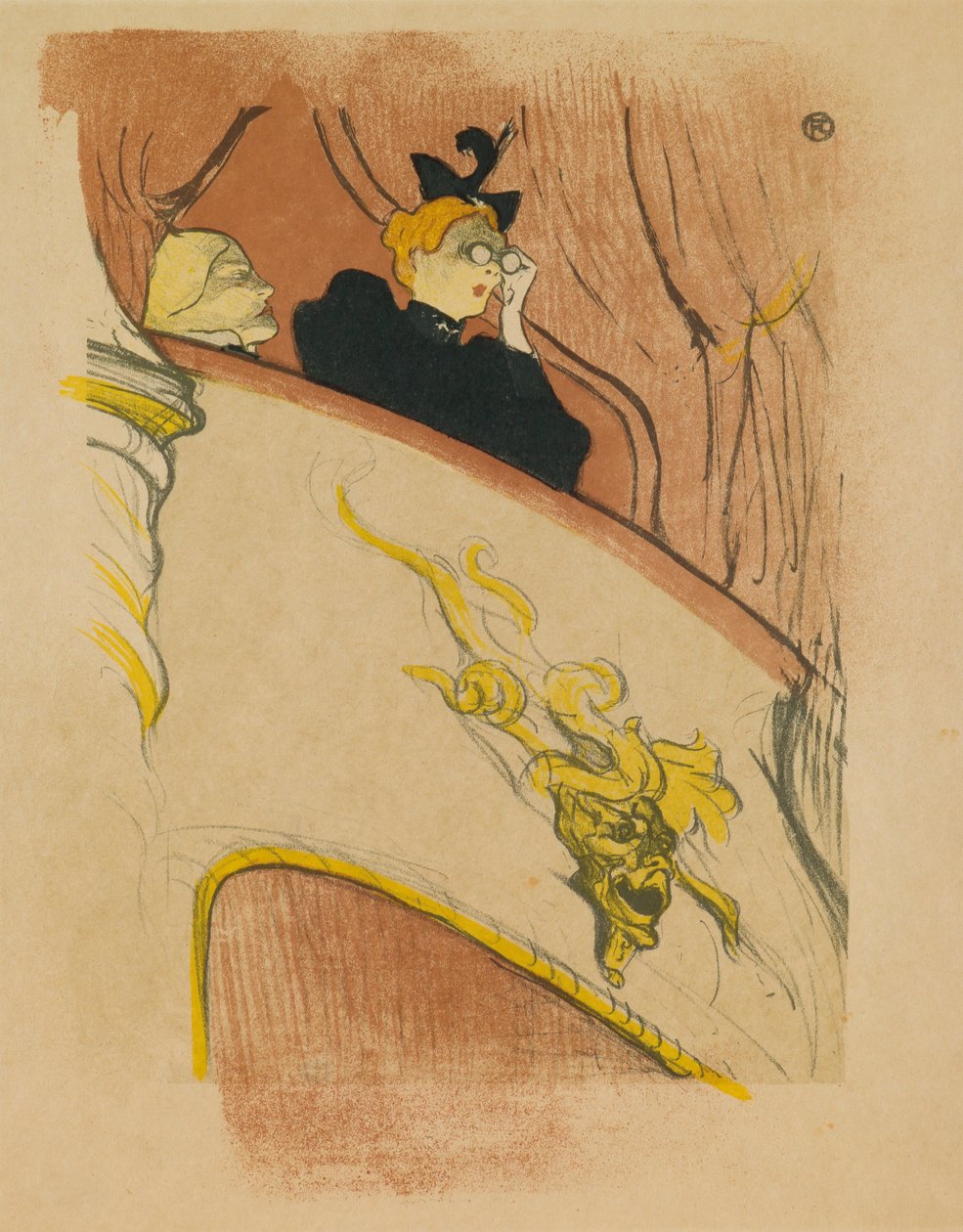 The Box with the Golden Mask by Henri de Toulouse-Lautrec