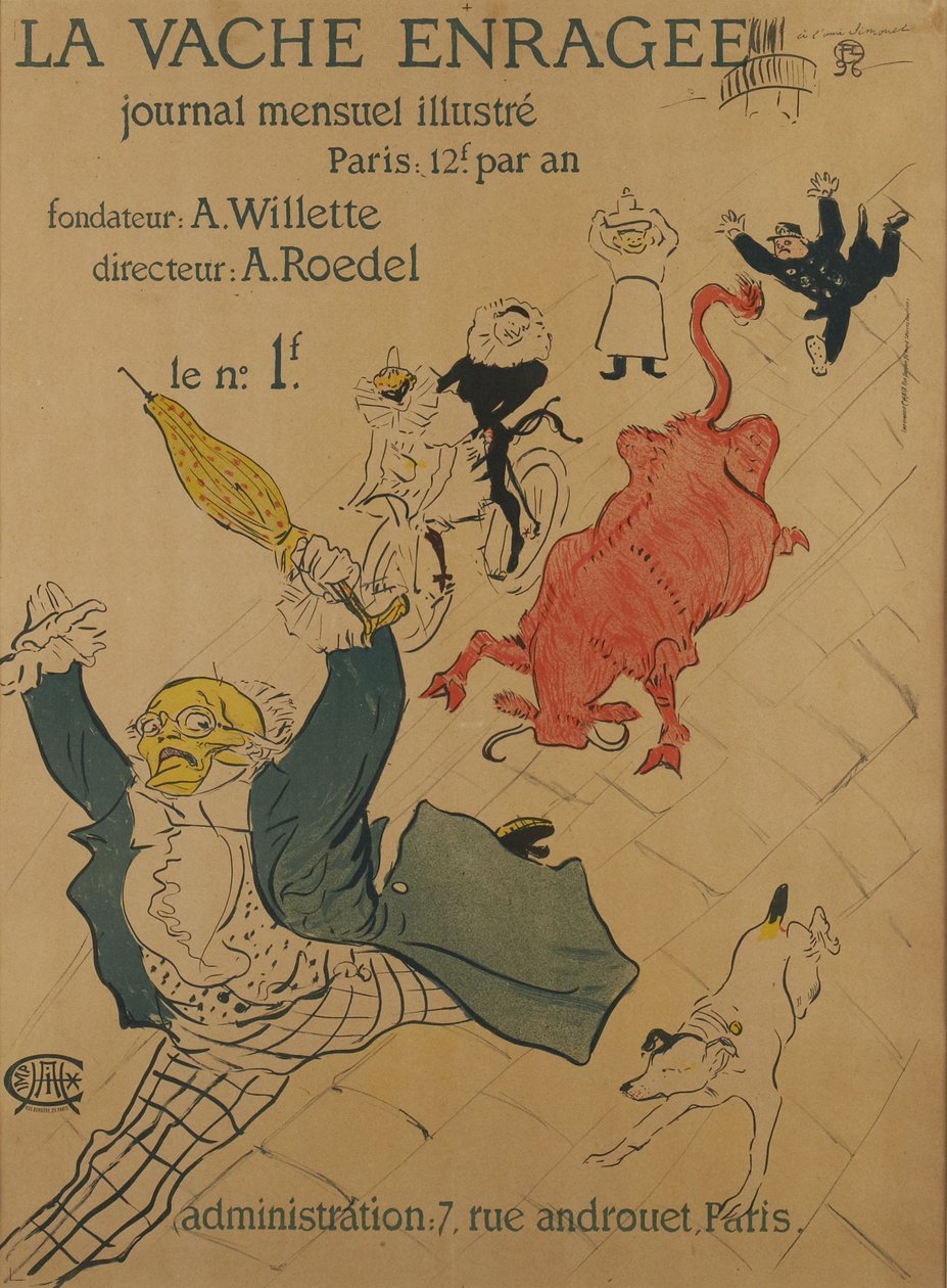 The Mad Cow by Henri de Toulouse-Lautrec