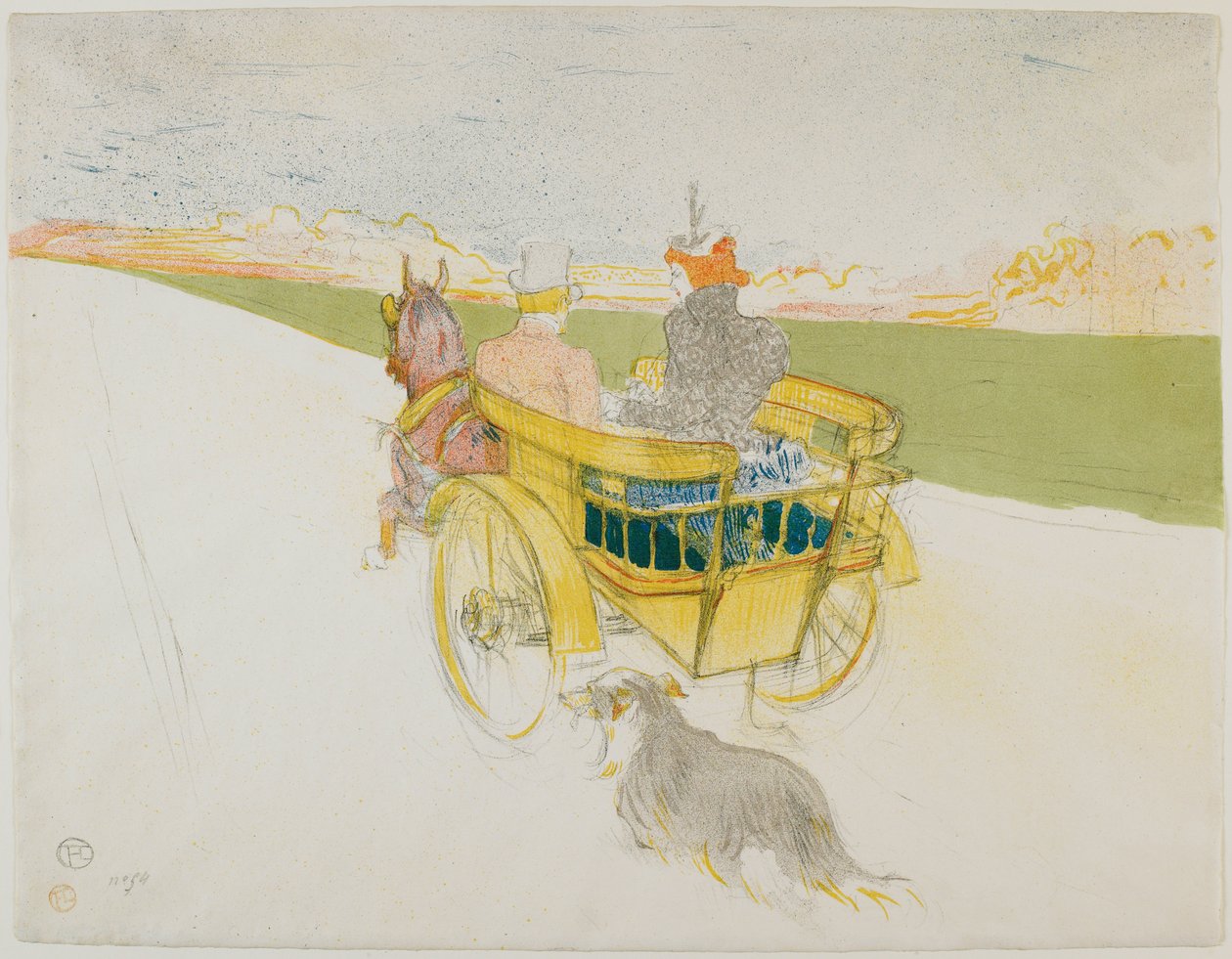 The Country Outing by Henri de Toulouse-Lautrec