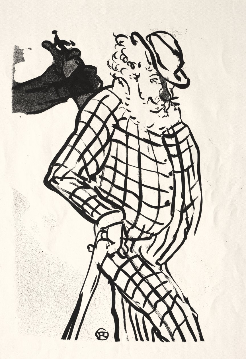 The Café-concert: American Singer by Henri de Toulouse-Lautrec