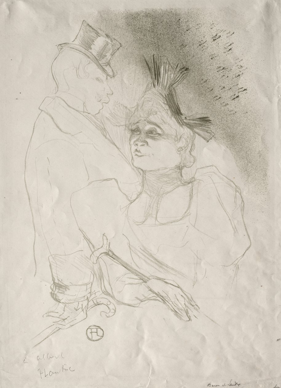 Lender and Baron by Henri de Toulouse-Lautrec