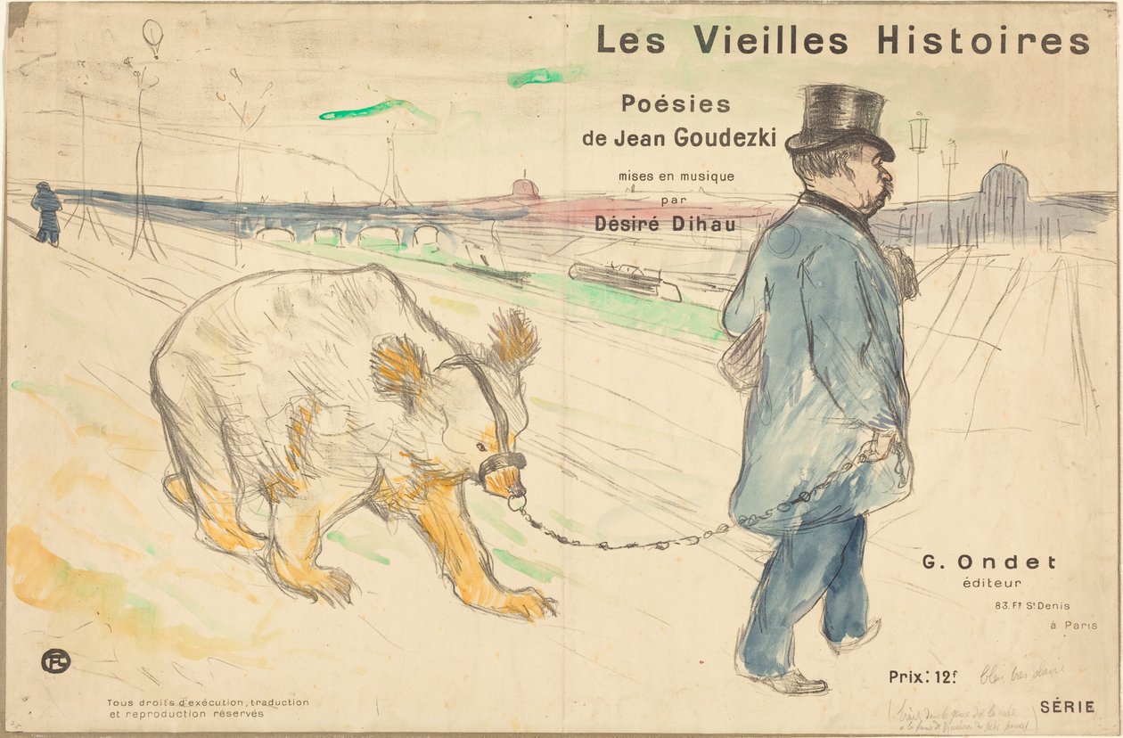 The Old Stories (cover/frontispiece) by Henri de Toulouse-Lautrec