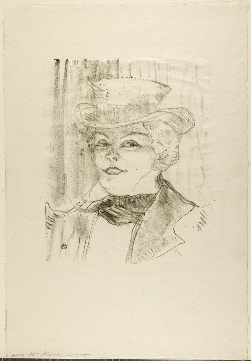 Madame Réjane by Henri de Toulouse-Lautrec